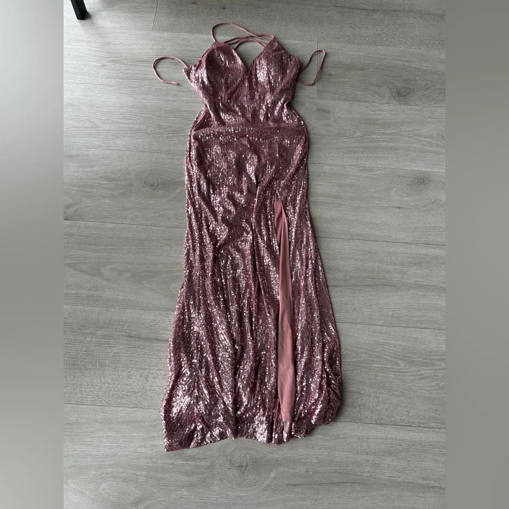 Boubou sequin pink maxi dress - Picture 10 of 10